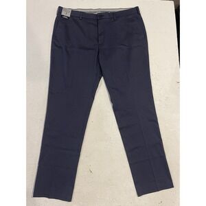 HAGGAR Iron Free Premium Blue‎ Men's Size 38x32 Slim Straight HC41000